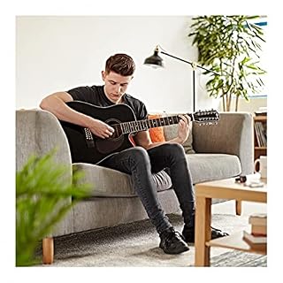 Kit de guitare électro-acoustique 12 cordes par Gear4music Noir avec Sac de Concert - Les Beatles, Paul McCartney, John Lennon, RIngo Starr, George Harrison Kit de guitare électro-acoustique 12 cordes par Gear4music Noir avec Sac de Concert – Image 3