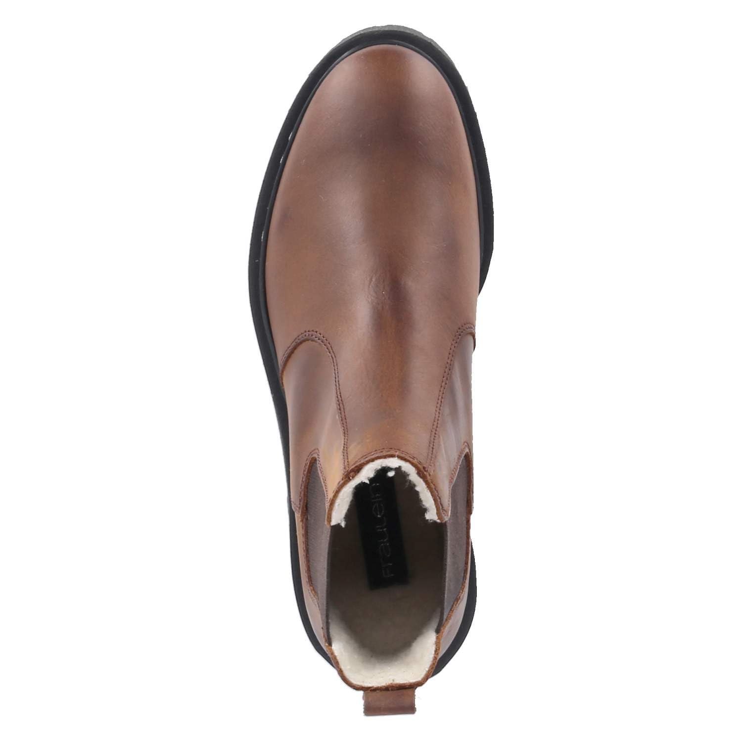 F-8396 Olivia Tabaco buty wsuwane z gładkiej skóry damskie w kolorze brązowym