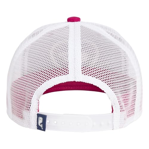 vineyard vines Girls' Whale Heart Trucker Hat, Charm Pink2