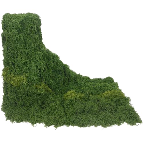 FAICOIA Fake Moss Mat Artificial Moss Rug for Table Runner Decor 16" x 118" Soft Fluffy Mossy Roll Dark and Light Green Faux Grass Mat for Crafts DIY Centerpieces Fairy Garden Wedding Party 40x300cm
