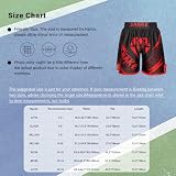 TiaoBug Chłopięce Muay Thai Boxing Shorts Litery Nadruk Krótkie spodenki Dziecięce Sport Siłownia Fitness Kickboxing Spodnie treningowe rozm. 110-164, Żółty C, 146-152