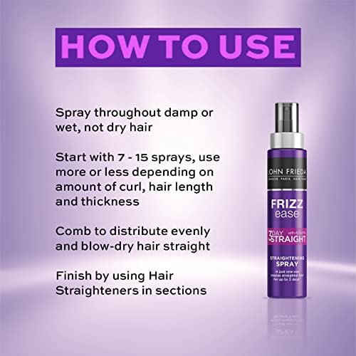 John Frieda Frizz-Ease 3-Day Straight Semi-Permanent Styling Spray, 100ml