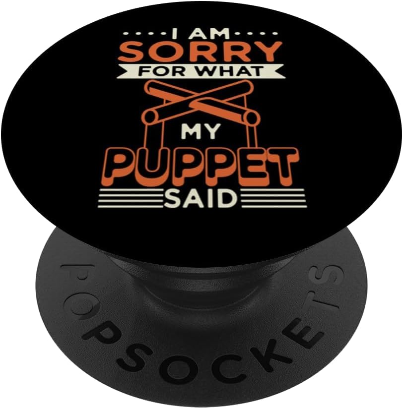 Puppeteer Design for Theater Ventriloquist - My Puppet PopSockets Adhesive PopGrip