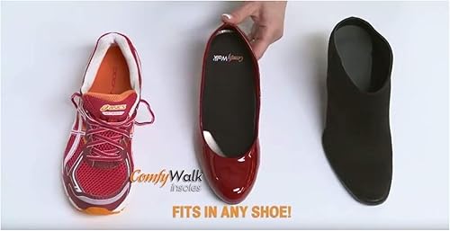 Miniatura 9 de ComfyWalk 6 plantillas para mujer, con material OPTRON, aceptadas por la Asociación Médica Podiátrica Americana, Fascitis Plantar, Dolor de