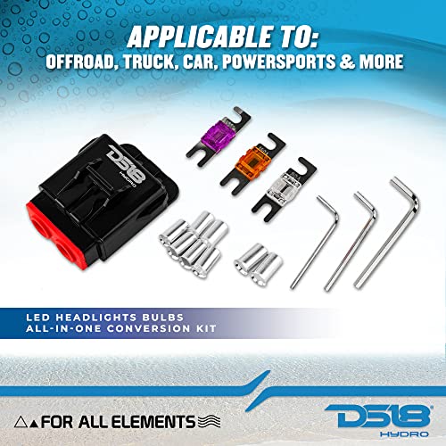 DS18 Hydro MFH4 - Marine Fuse Holder 4 AWG, Waterproof, Red Silicone Sheat, Included Brass Accessories by DS18 - Used condition - Image 3
