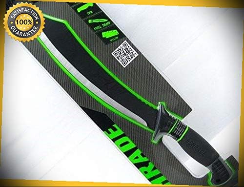 Black Full Tang 18'' Straight Fixed Machete Sharp Knife with Sheath SCMACH1CP perfect for outdoor camping hunting