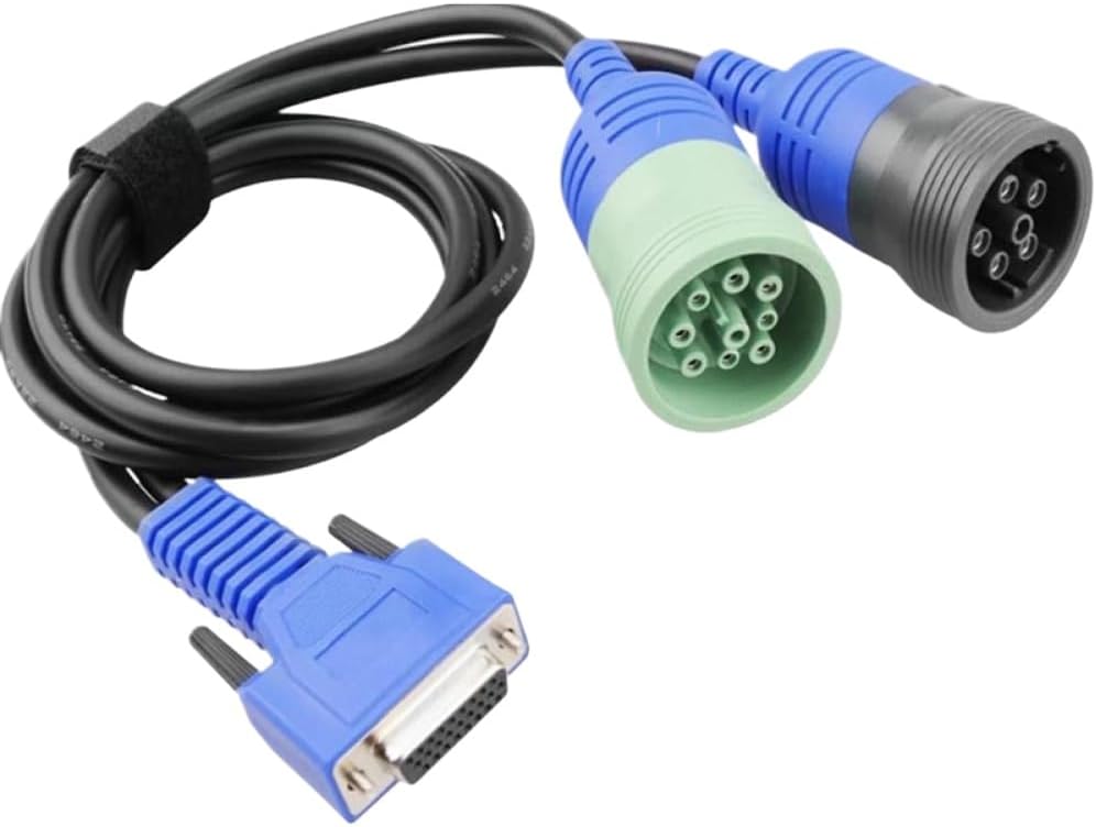 Type Y Compatible with AASS PN 493148 Deutsch 6 Pin + 9 Pin Adapter Works with Nexiq USB Link Fault Detection Tool