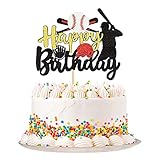 1 Pcs Baseball Happy Birthday Kuchen Topper Sport Theme Baseball Kuchen Dekor für Kinder Jungen Mädchen Mann Frauen Geburtstag Party Supplies