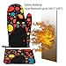 Cute kitten Printed Oven Gloves and Heat Insulation Mat Combo Set (2-Piece) - Baking and Cooking Kitchen Tools