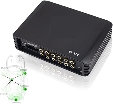 Car Audio Amplifier DP X10 Car 4 Channel Power Amplifier 8 Channel Dsp Processor Bluetooth Amplifier Equalizer Amplificador Automotivio Sound Volume Amplifier