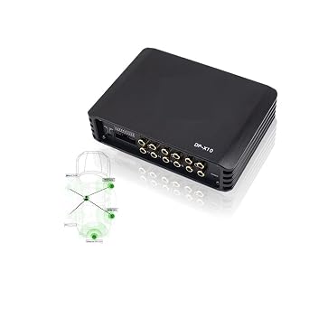 DP X10 Car 4 Channel Power Amplifier 8 Channel Dsp Processor Amplifier Equalizer Amplificador Automotivio Sound Bass Treble Control
