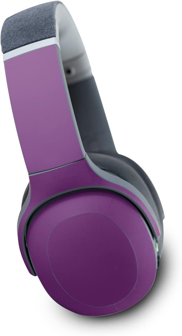 MightySkins Skin Compatible with Skullcandy Crusher Evo Wireless - Solid Purple | Protective, Durable, and Unique Vinyl Decal wrap Cover | Easy to Apply | Made in The USA