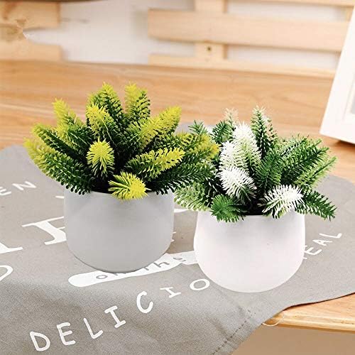 Fycooler Artificial Shrubs Succulents Plants Potted Set - Decorative Fake Succulent Plant Faux Plastic Plant Greenery Indoor & Outdoor House Office Desk Bathroom Kitchen DIY Decor Gift Set of 4