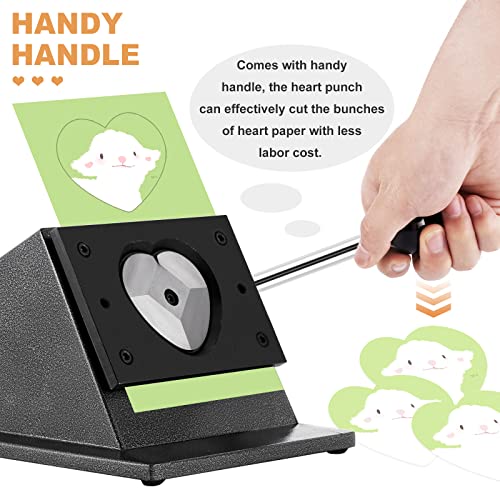 Heart Button Cutter Heart Paper Punch Heart Punch Cutter Heart For Paper Button Maker For 52X57Mm Heart Buttons #TOP2