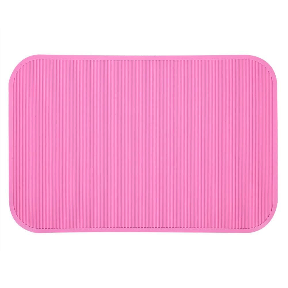 Pet Grooming Table Mat, Cat Rubber Pad Dog Bathing Mat Dog Grooming Table Pad Attachment for Grooming Dogs at Home(Pink)