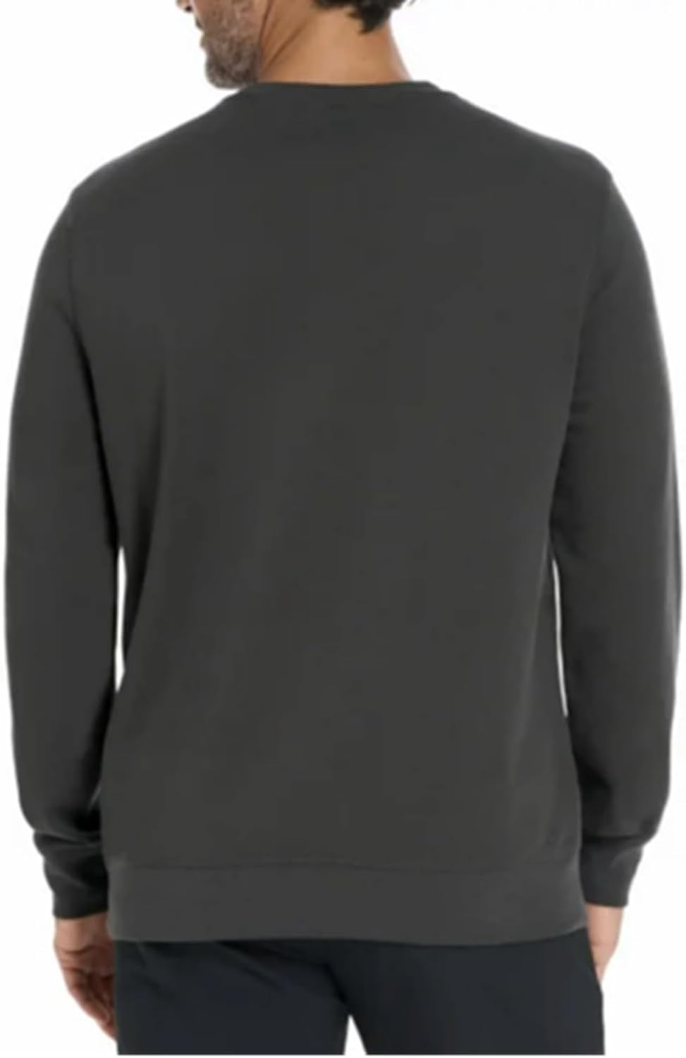 Hurley Men's Long Sleeve Crewneck Sweatshirt (US, Alpha, Medium, Regular, Regular, Gray) - Image 2