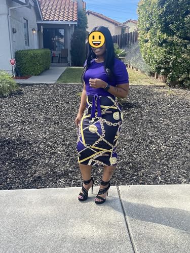 BOGURST Women Midi Bodycon Dress Work Casual Cute Floral Prints Pencil Dresses4