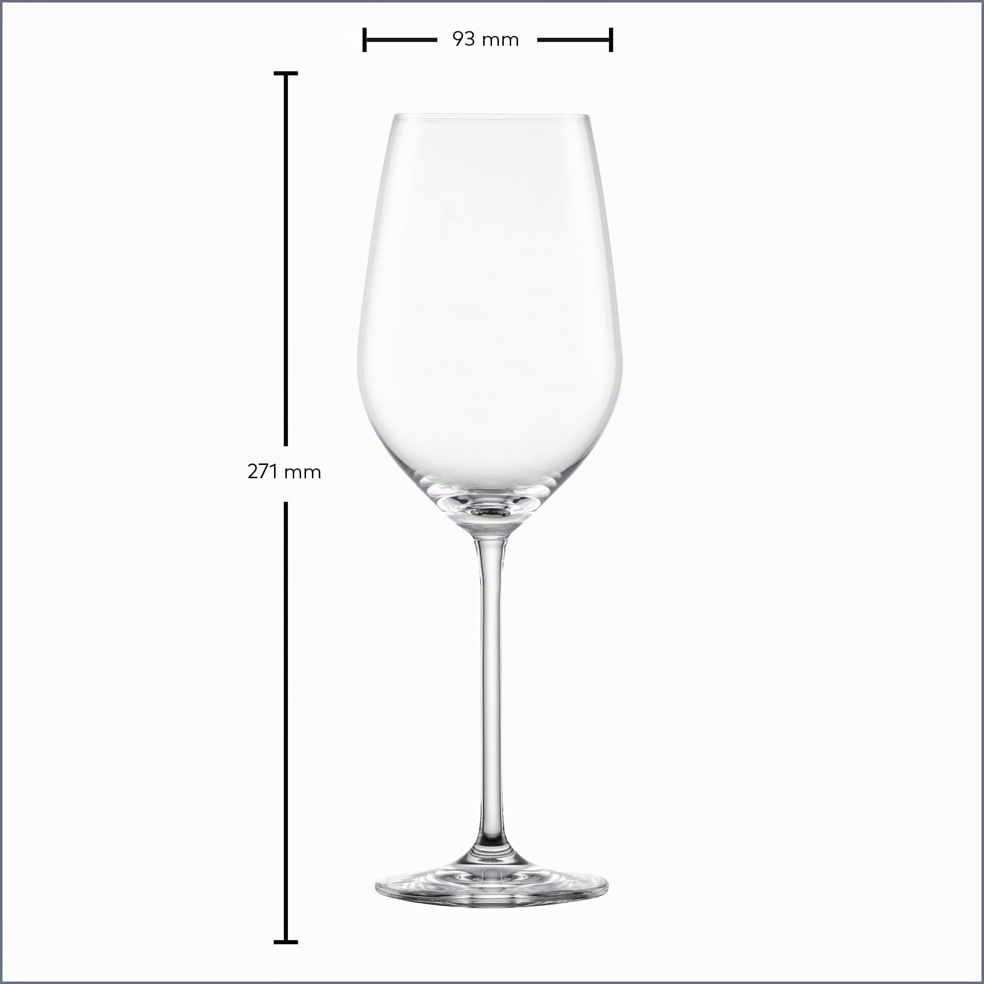 SCHOTT ZWIESEL Bordeaux Rotweinglas Fortissimo (6er-Set), edle Bordeauxgläser für Rotwein, spülmaschinenfeste Tritan-Kristallgläser, Made in Germany (Art.-Nr. 112495)