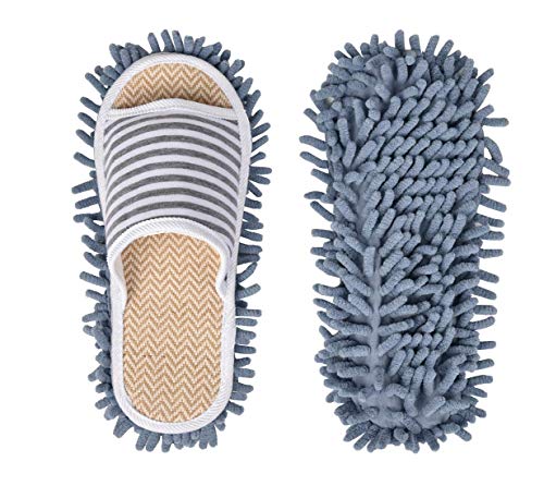Microfiber Slippers Unisex House Slippers Floor Cleaning Mop Floor Dust Cleaning Tool Men