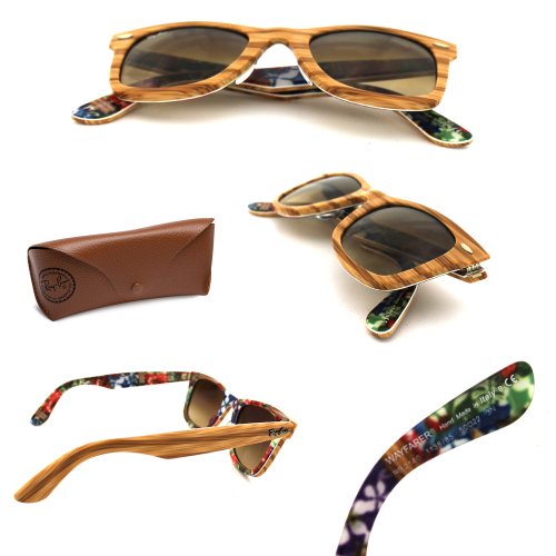 Image of Ray-Ban Gradient Square Unisex Sunglasses (0RB214011388550|50|Brown)