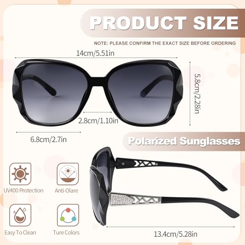 Image of DragonflyDreams Women Large Sunglasses, UV 400 Glasses | Oversized Classic Trend Ladies Sunglasses Sparkling Large Frame