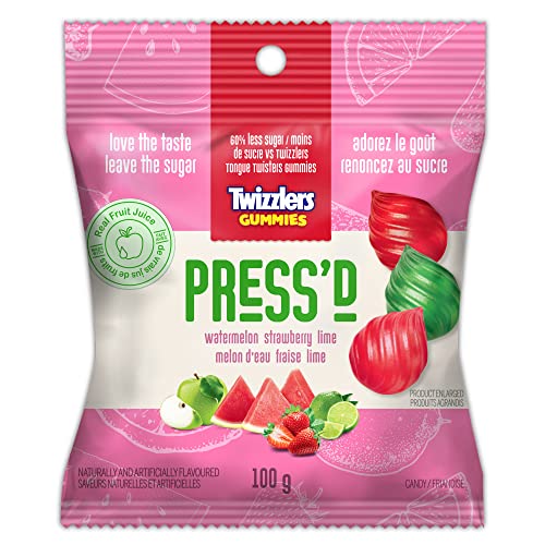 Gomitas de Frutas Press'd, Sabor Sandía, Fresa y Lima, 100 g miniatura 1