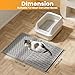 Pieviev Cat Litter Box Mat, 24