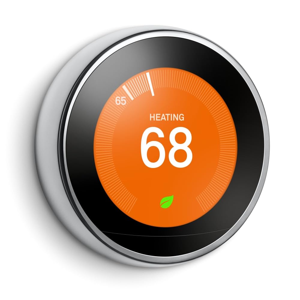 その他 Google Learning Thermostat T3007ES Nest Google T3007ES Learning Thermostat, 3rd Gen, Smart, Stainless