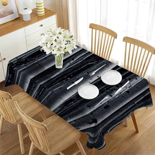 Nappe rectangulaire lavable forêt 2 pièces imperméable table basse 120x160 - 3