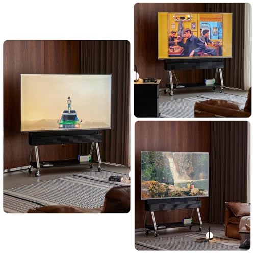Soporte móvil para TV con altura ajustable para 55-65 pulgadas miniatura 3