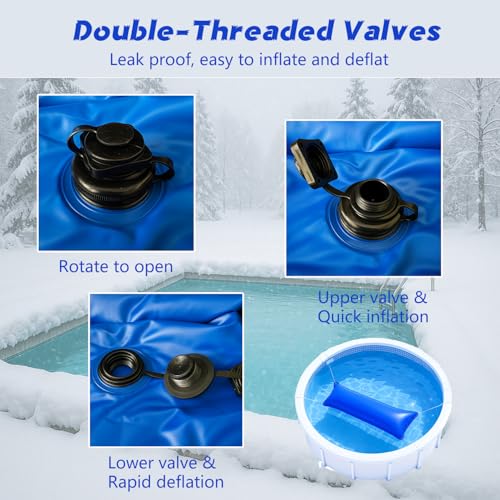 Cojín de aire para cubierta de piscina 4×15 ft resistente al frío miniatura 5