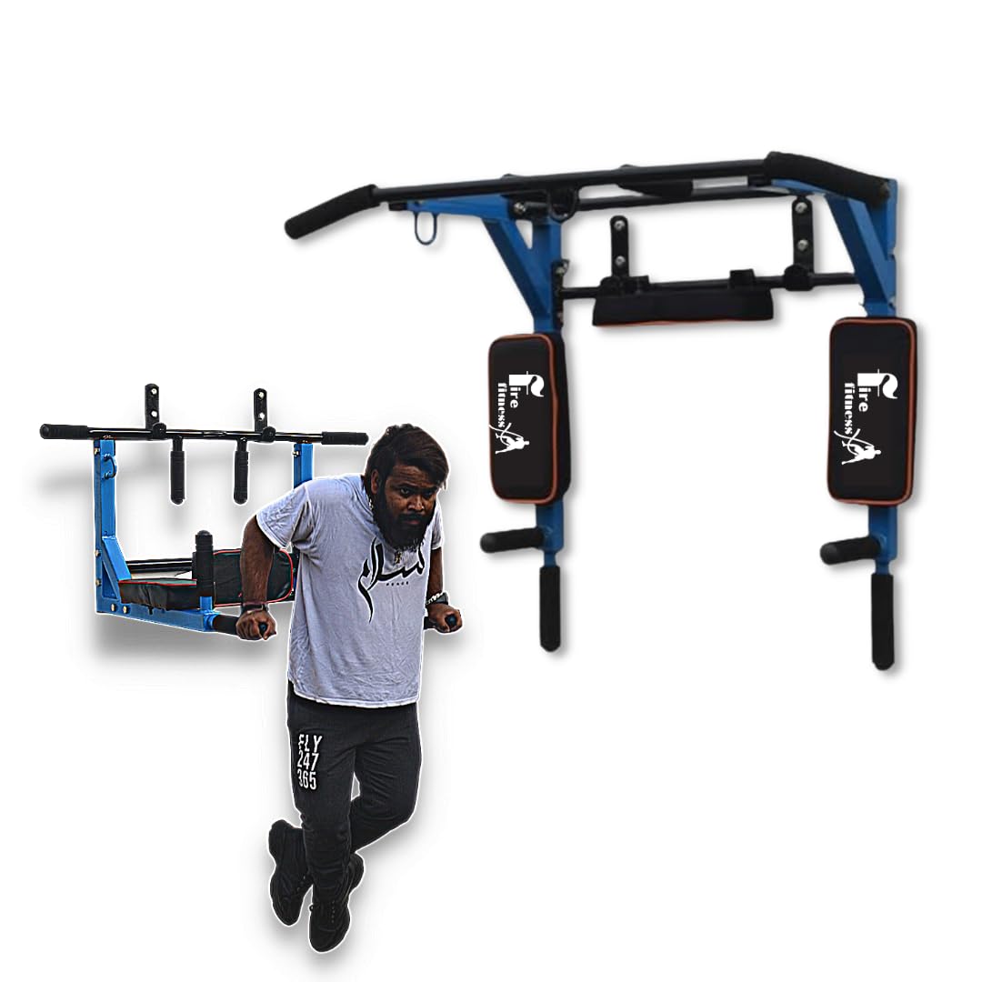 FIRE FITNESS Pull up Bar for Home with Adjustable Length Hanging 4pcs locks for Height Increase (streangth increasing) multifunctional (blue) pull up bar for home workout (B0CKTKWCCG) Amazon Price History, Amazon Price Tracker