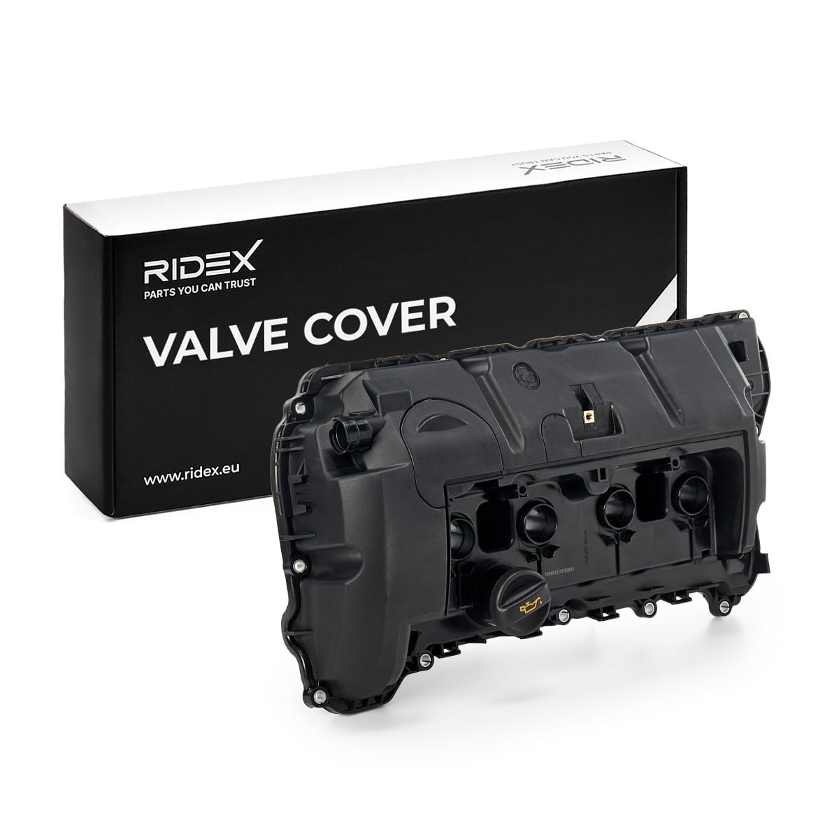 RIDEX 977C0010 Coperchio punterie con guarnizione cappa testa del cilindro con istruzioni montaggio senza viti/bulloni Compatibilità con PEUGEOT 207 WA, WC