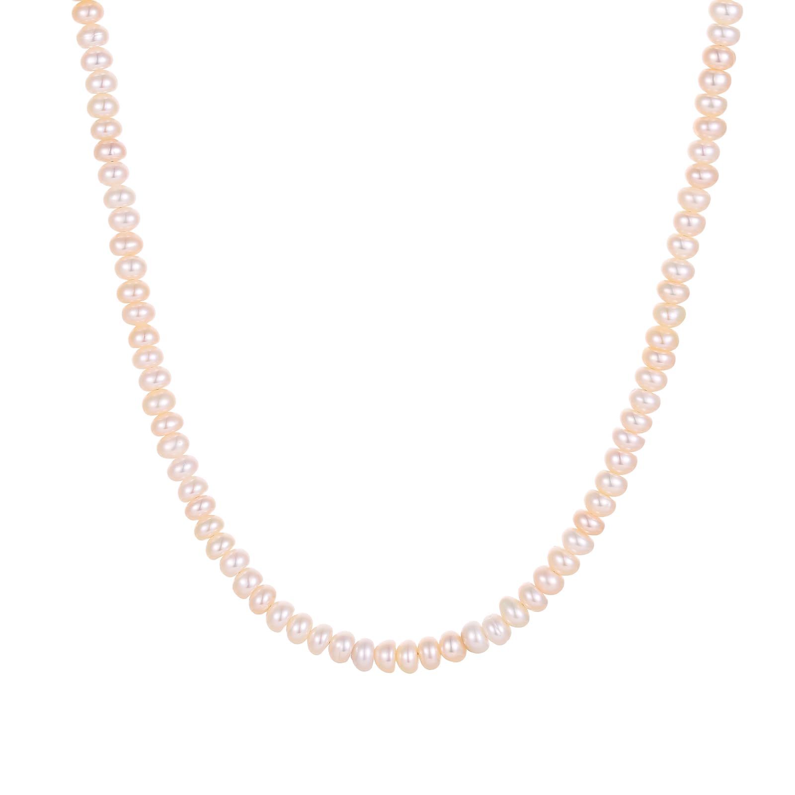 JaruJaru Collana di perle d'acqua dolce – forma irregolare barocca e multicolore, colori misti crema/rosa/viola/corallo, gioielli unici fatti a mano per le donne