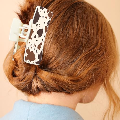 Pinzas de cabello Western Leather con diseño floral y estampado vaquero miniatura 2