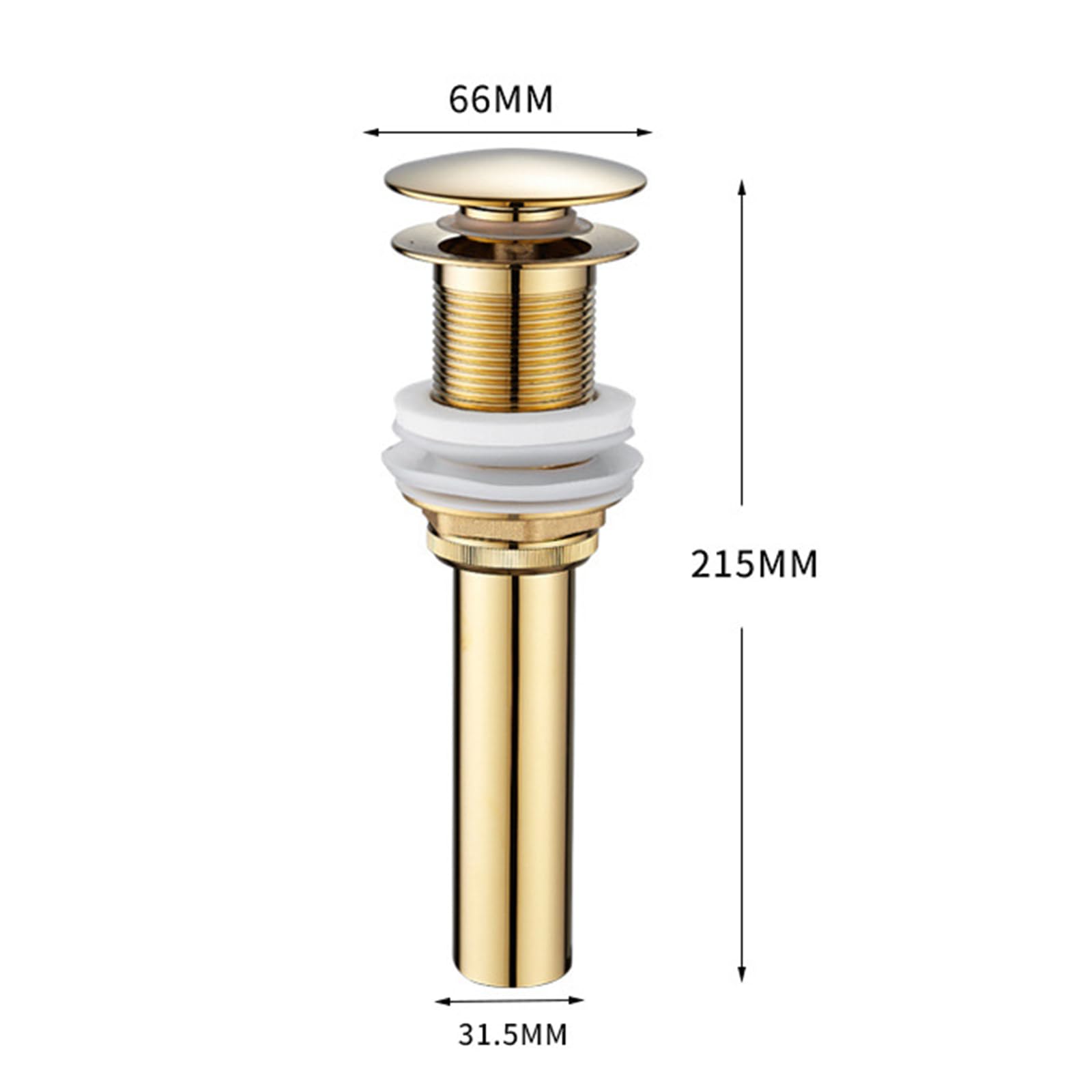 Piletta Lavabo Bagno Click Clack Piletta Bidet Click Clack Pop Up Valvola Di Scarico 11/4 Tappo Click Clack Lavabo Tutto In Rame,oro,Non Poroso