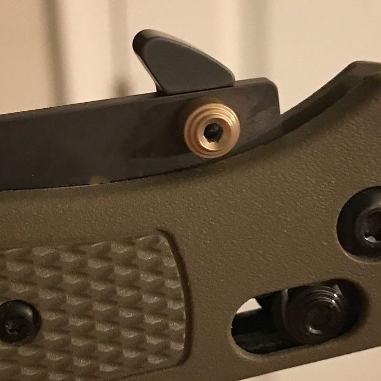 3-Piece Set Rapid Deployment Kwik Thumb Stud Screw Fits for Benchmade Griptilian 551, Anodized Aluminum Quick Open Hook