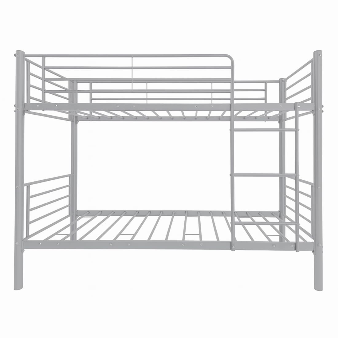 Acomoda Textil – Litera Metálica Doble 200x97x161 cm. Cama Infantil y Juvenil con Escalera Lateral y Barandilla Seguridad Resistente y Compacta para Dormitorio (Litera)