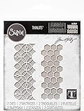 Sizzix Thinlits Die Set 2 Pack 663869 Pattern Repeat by Tim Holtz, Multicolor