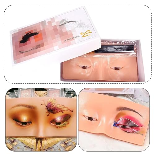 MF 4PCS Makeup Practice Face Board | Make Up Practice Face Board | Silicon Make up Face Practice Skin Board | For Beginners and Make Up Artists | Beginner Makeup Artist The... - Image 4