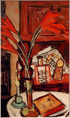Tableaux Abstrait Peinture Murale Nordique Max Beckmann Bougie Verte Impression Affiche 60x90
