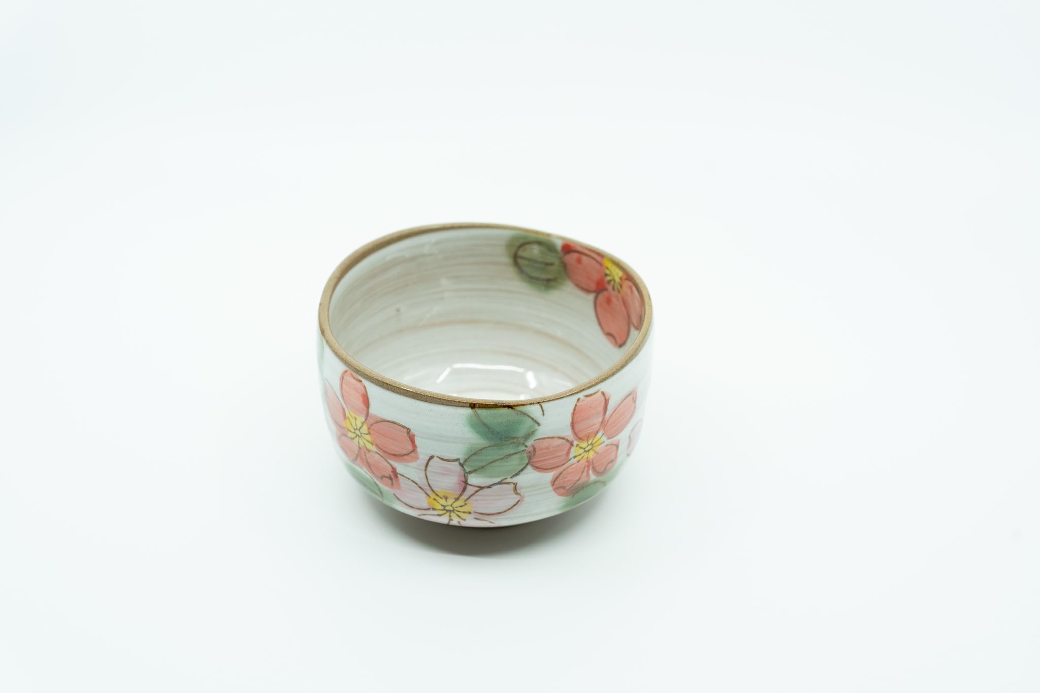 Ciotola da tè Matcha – Autentico Chawan giapponese, ciotola per mescolare matcha – Tazza Matcha realizzata a mano, fiori di ciliegio dipinti a mano, realizzata in Giappone