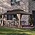 Domi 10' x 12' Hardtop Gazebo Permanent Metal Gazebo with Galvanized Steel Double Roof, Curtains and Netting for Party, Wedding, Outdoor Dining, Patio, Backyard, Brown