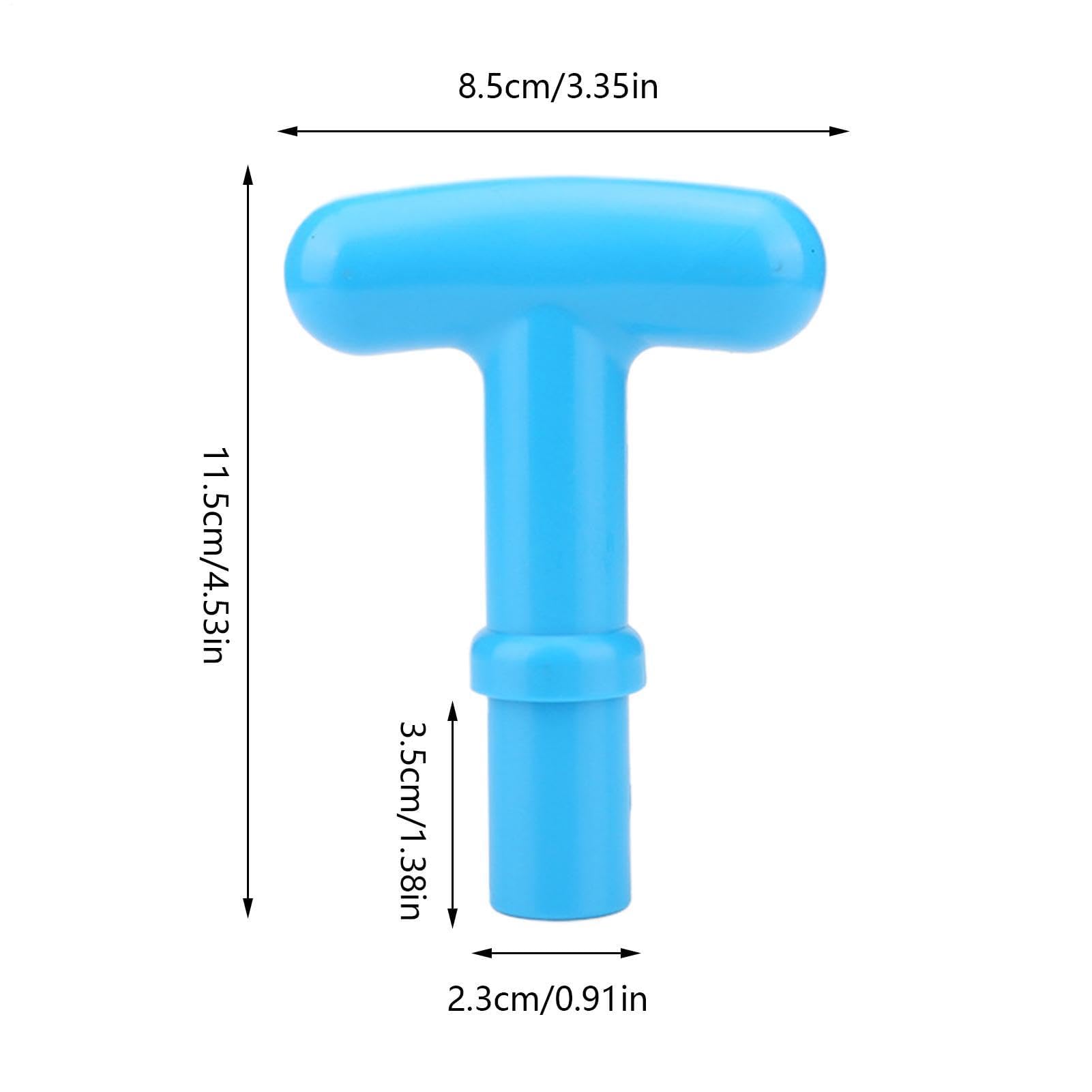 Manico a T di ricambio per pagaia, impugnatura ergonomica antiscivolo per albero da 23 mm, impugnatura multifunzionale per paddle, barca, tavola da surf, sport acquatici, pesca