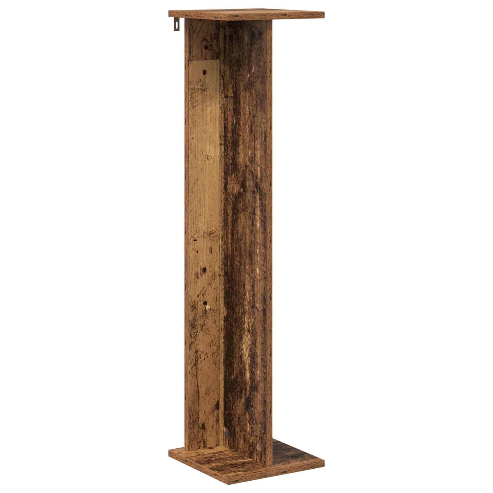 Stojak na rośliny 2 szt. stare drewno 25 x 25,5 x 100,5 cm