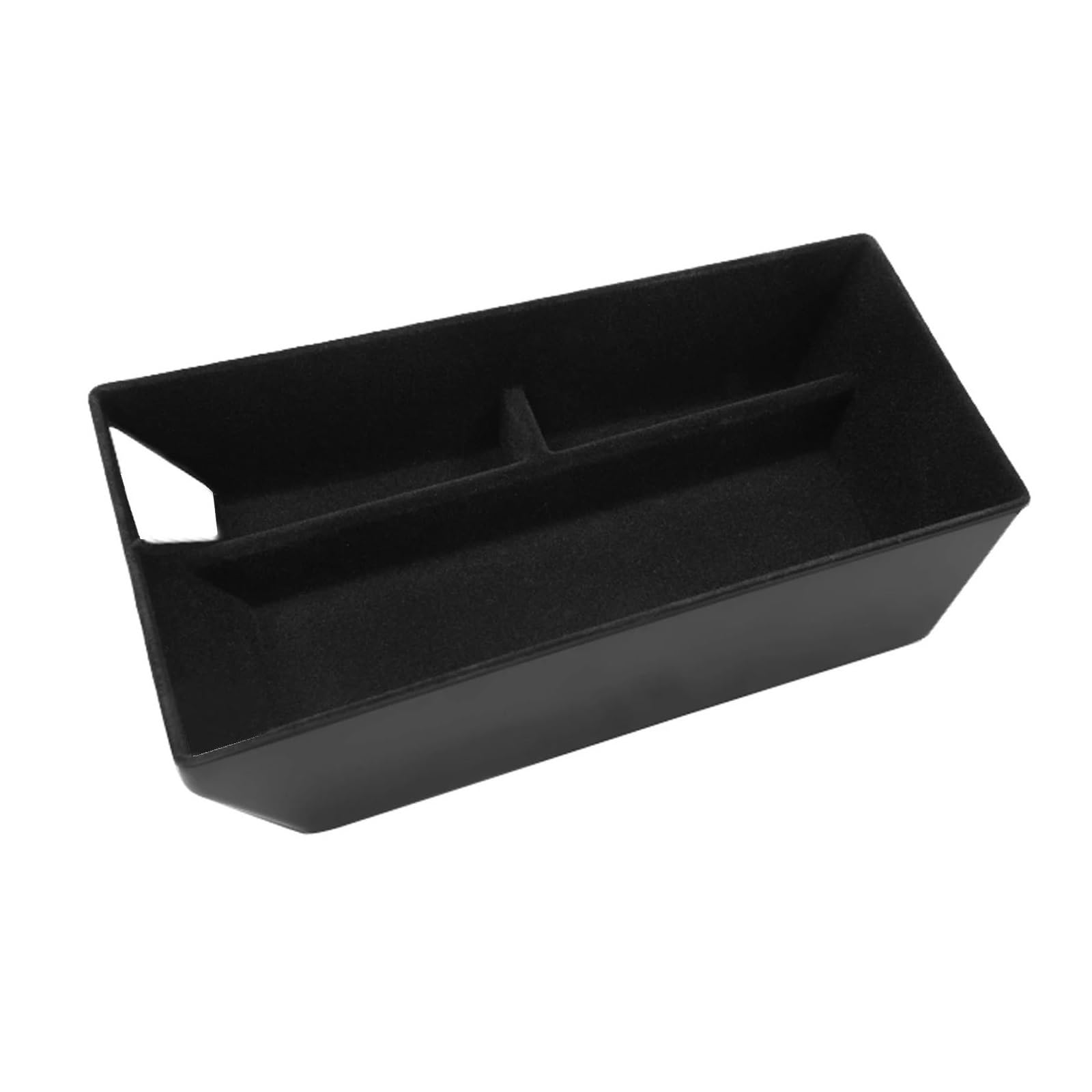 REQIANOZ For Mustang For Mach-E 2021-2025 Car Center Console Organizer Tray Armrest Insert Secondary Storage Box Black 1pc(Flocking)