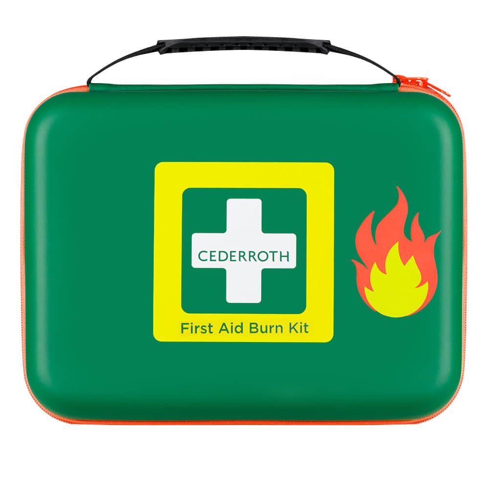 Verbandkoffer bei Verbrennungen, CEDERROTH First Aid Burn Kit, 30,5x8,6x24,5 cm, Art.-Nr. 611967 | Verbandskasten | Notfallkoffer | Erste Hilfe Kasten