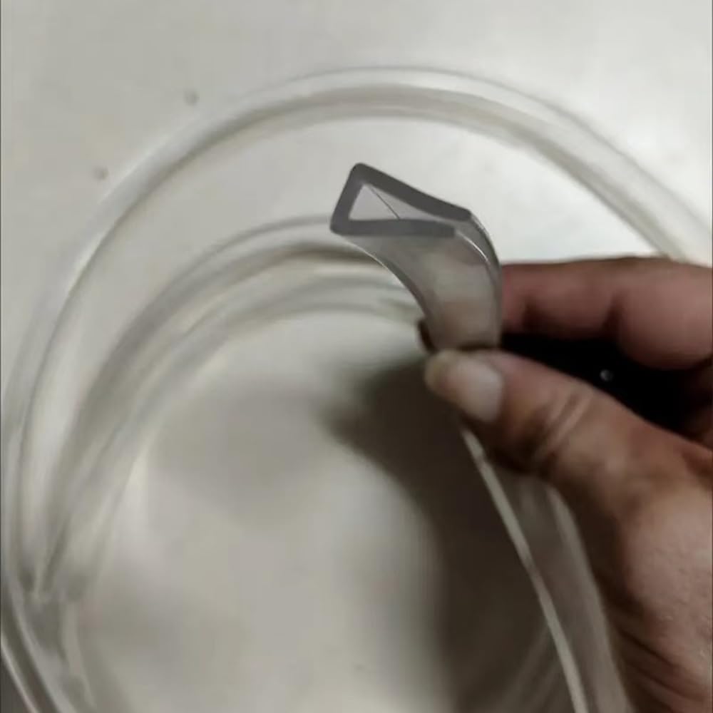 Transparenter Kantenschutz 300cm Silikon Klebestreifen U-Form Eckenschutz Glastische Klemmprofil Selbstklemmend Kantenschutzprofil Für Baby(20m-65ftx8-9mm)