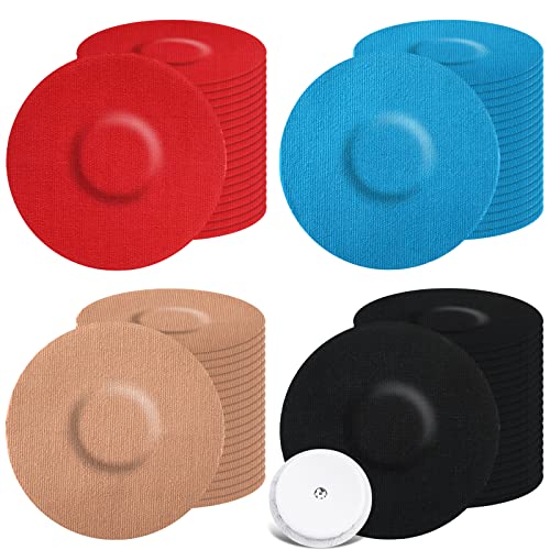 80 Pcs Adhesive Patch Sensor Covers, Cgm Continuous Glucose Monitor Protection Diabetic Supplies Freestyle Waterproof Sweatproof Adhesive Patch Protection Diabetic Supplies for Skin