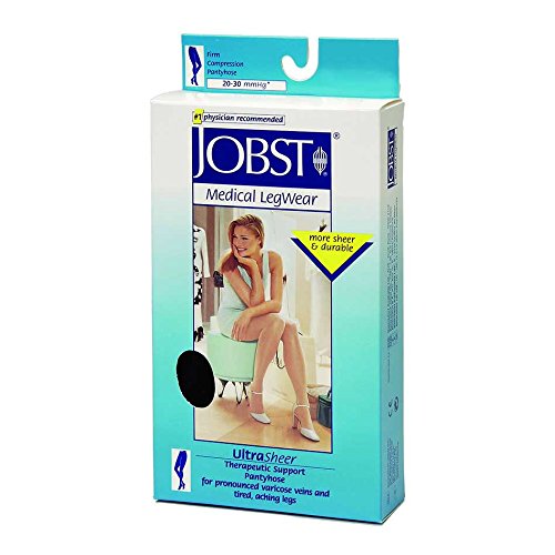 Image of JOBST BSN Medical 121530 Jobst Ultra Sheer Compression Stocking with Closed Toe, Waist High, Medium, 20 mm - 30 mm HG Size, Suntan